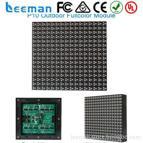 3d led display screen Leeman P7.62 SMD dot matrix full color led module p10